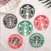 20st Silicone Coasters Starbucks Cup Mats Sea Maid Cafe Coaster 85*85*3mm Antiskid Coasters; Starbucks Cups Pads On Sales LL