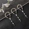 Bangła 30pcs Chrzty Różańce Palone Różańce Palca Faux Pearls for Favors Chrześcijanie Komunii P230726