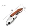 Wooden bottle opener gift wooden handle shrimp head knife manufacturer direct beer opener stainless steel wine DH2098