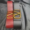 Cintura da donna di design con fibbia di lusso in metallo Vera pelle Ceinture Classica nera rossa decorativa ampia vestibilità con gonna cappotto Confezione regalo WEO1