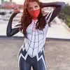 2020 disfraces de Halloween para mujeres superhéroe película Cindy Moon disfraces Cosplay araña seda Cosplay mono G0925256f