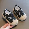 Sneakers 2023 Lente Baby Meisje Schoenen Kids Herfst Canvas Kinderen Casual Koreaanse Cartoon Beer Stijl Babyschoenen 230726