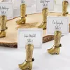200st Festive Party Supplies Western Country Boot Place Card Holders Wedding Decoration Gift Party Table Supplies251n