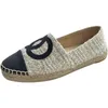 Slippers Vrouw Stro Visser Schoenen Vrouwen 2023 Lente Nieuwe Casual Mode Loafers Een Slip-On Lui Enkele T230727