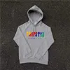 Men's Plus Size Hoodies Sweatshirts hoodie Trapstar full tracksuit rainbow towel embroidery decoding hooded sportswear men and women Z230727