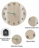 壁の時計Khaki Stripe明るいポインター時計ホームインテリア装飾品の丸いリビングルームベッドルームオフィスの装飾