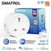 Smart Power Plugs WiFi RF433 UK Smart Socket Pluge Outlet 20A Adapter Power Monter