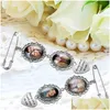 Party Favor Sublimation Pin Brooth Wedding Metal Wiselanty Bukiet P o Charms broszki