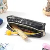 Eenvoudige multifunctionele meisjes jongen cadeau PU lederen briefpapier potlood tas Kawaii etui marmeren hoes leuke doos