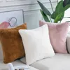 Cushion/Decorative 1Pcs Faux Rabbit Fur Cushion Cover Decorative Cover for Sofa Living Room Decor Case High Quality Cushion Covers