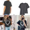 T-shirt pour femmes Super chic Summer Round Plover Plover Cotton Womens Black Bing Eagle Print Tee Za Drop Livrot Delivery Vêtements Tops T dhnkt