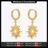 Stud ENFASHION vrouwen zonsondergang oorbellen gouden oorbellen roestvrij staal bouclé oreille vrouwen mode-sieraden cadeau E211266 230728