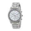 Wristwatches 1pc Luxury Quartz Watch Women Business Fashion Casual Round Silver Stainless Steel Strap 230727