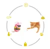 Rechargeable Electric Cat Toys Roly-poly Toys Cat Food Leakage Toys Turntable Ball Cat Teaser Toys Training Toys