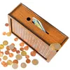 Dekorativa föremål Figurer Kids Money Box för Cash Saving Coin Bank måste bryta för att öppna julfödelsedagspresenter Toys Girls 230727