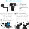 Webcams Webcam 1080P Volledige webcam met microfoon Web 1080p voor pc Computer Laptop Desktop Camara Web