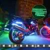 Éclairage de moto 12PCS Étanche DC 12V Moto RGB LED Strip Underbody Bande lumineuse décorative pour voiture moto Belles lumières douces décoratives x0728