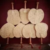 Chinese Style Products Natural Environmentally Old Summer Hand-Woven Woven Straw Hand Fan Friendly Decorative Hand-Woven Fan Decor