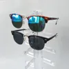 Lente de vidrio Uv400 Hombres Mujeres Gafas de sol Gafas de sol de conducción retro Gafas de diseño de marca de alta calidad