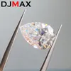 Diamantes soltos DJMAX 0,2-10 ct Pedra solta com corte de pêra rara Real D Color VVS1 Diamantes de pêra certificados super brancos cultivados em laboratório 230728