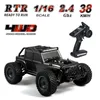 Electric/RC Car 1 16 Jeeps RC Off-Road Car 2.4G Remote Control Vehicles 4x4 Drive Simulation Model With LED Light Car Toys For Kids Gifts 38Km/H 230728