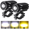 Moto Éclairage 1pcs 6LED Moto LED Projecteur Auxiliaire Lampe Travail Lumière Étanche Phare Conduite Lumière pour Offroad ATV x0728