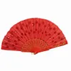 Chinese Style Products Folding Fan New China Handheld Fan Folding Spanish Style Flower Dance Party Wedding Fan Home Decoration
