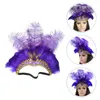 Bandanas Christmas Headband Party Headdress Makeup Headbands Carnival Feathers Stage Hair Wedding Hat