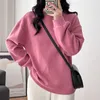 Damen Hoodies Sweatshirts Pullover Frühling und Herbst 2023 Koreanische Version Baumwolle Lose langärmelige Mantel Fauler Wind Kleine Verdickung Großhandel 230726