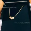 Designer Brand Tiffays Bean Necklace 925 Silver Acacia Hanger Simple Gold