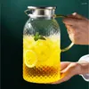 Water Bottles Kettle Clear Heat Jug Teapot Glass Juice Canteen Heated Cold Explosion-proof Container Cup Resistant