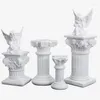 Candle Holders European Style Creative Gifts Wedding Decoration Column Home Retro Roman Angel Sculpture