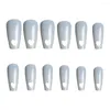 False Nails Trendy Non-breakable Full Cover Trapezoidal Nail Extension Tip Easy To Paste Acrylic Artificial Salon Supply