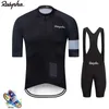 Cykeltröja sätter Ralvpha Cycling Jersey Set Mäns Raphaing Cycling Clothing Summer MTB Bike Suit Cykelcykelkläder Ropa Ciclismo Hombre 230727