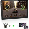 10 1 polegada carro dvd carplay android auto monitor estéreo com câmera de backup tela sensível ao toque suporte wi-fi espelho link volante cont298p