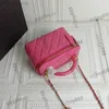 Bolsas de cosméticos estojos femininos designer clássico acolchoado caixa de vaidade bolsas com espelho superior alça co bolsa GHW tiracolo ombro cosmético Z230731