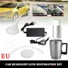 Car Headlight Lens Repair Restore Tool Repair Refurbishment Restoration Renovation Heating Atomization Cup Refurbish kit set2520