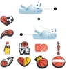 Chaussures Pièces Accessoires Motif Charmes Chaussures Pantoufles Décoration Pour Croix Amour Basket-Ball Charme Clog Drop Delivery Otbwh