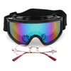 Ski Goggles Update Ski Glasses UV400 Windproof Dustproof Snow can Built-in Myopia lens Spone Skiing Goggles 230728