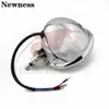 Lighting Motorcycle Lighting Chrome Head Lamp Light Headlight Lamp Universal DC12V For Universal Motorcycles x0728