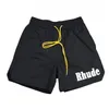 メンズショーツデザイナーRhude Mens Summer Fashion Beach Pants Men Quality Street Wear Red Blue Black Purple LooseショートサイズSXLドロップOT6yl