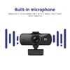 Webcams Webcam 2K Full 1080P Caméra Web Avec Microphone Web Pour PC Ordinateur Portable De Bureau Webcamera R230728