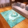 Carpets Modern Living Room Carpet Large Marble Print Home Bedroom Rug Kitchen Mat Memory Floor Area Rug Anti-Skid Doormat R230728
