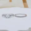 الجنيه الاسترليني S925 White Australian Gem Round Double Layer Fine Ring Jewelry عالية الجودة رائعة خاتم المرأة الفاخرة الفاخرة