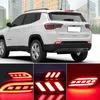 1 Juego de Reflector LED luz trasera luz de freno luz de parachoques luz trasera para Jeep compass 2017 2018 2019 2020263Y