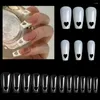 False Nails Trendy Non-breakable Full Cover Trapezoidal Nail Extension Tip Easy To Paste Acrylic Artificial Salon Supply