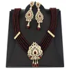 Wedding Jewelry Sets Neovisson High Quality Natural Stone Beaded Necklace Drop Earring Morocco Bride Wedding Jewelry Set Women Favorite Gift 230728