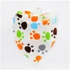 Bibs Burp Cloths Cartoon Cotton Baby Mtistyle Cute Toddler Infant Soft Triangle Drool Bib Wholesale Price Drop Delivery Kids Mater Dhmps