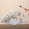 Produkte im chinesischen Stil farbenfrohe Schmetterling Spitzenklapper Fan Rib Hand Fan Lady Dancing Propival Festival Home Decor Birthday Party Geschenk