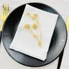 Table Napkin 4PCS Dinner Cloth Napkins Solid Cotton Serviettes Soft Washable And Reusable For Weddings Parties Restaurant